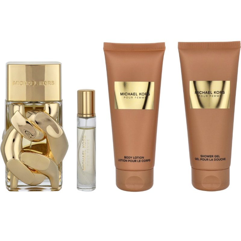 Michael Kors - Pour Femme EDP 100 ml Body Lotion 100 ml Showergel 100 ml EDP 10 ml - Giftset