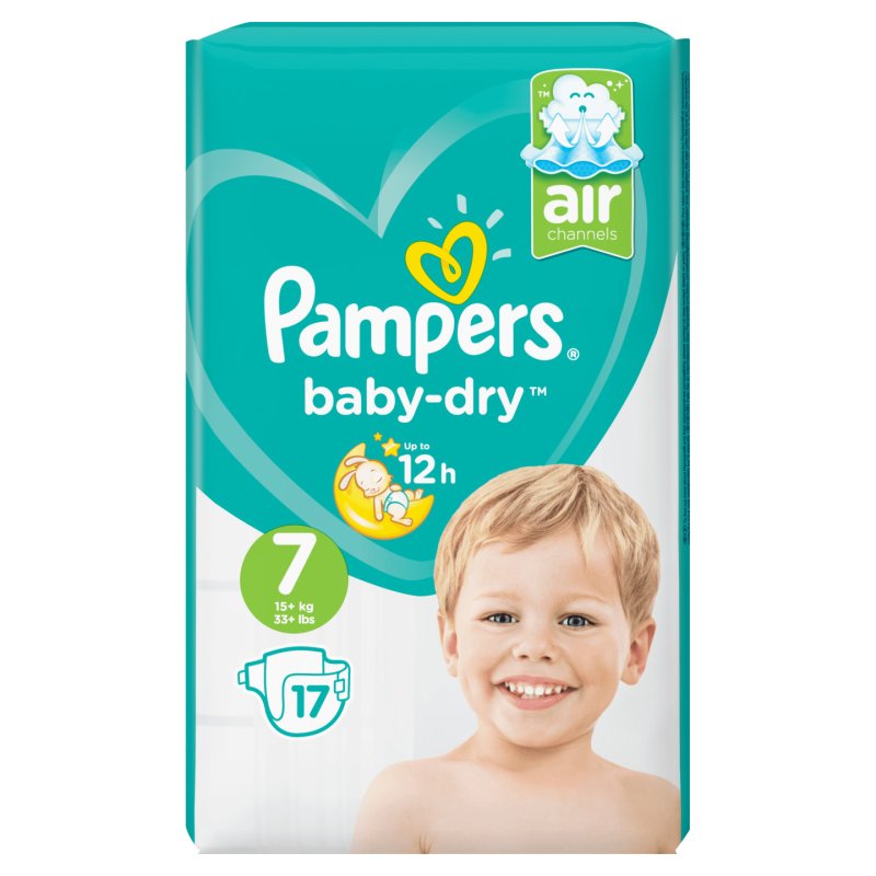 Pampers Baby-Dry Diapers Size 7