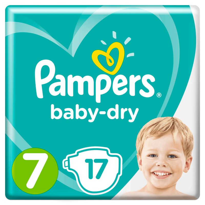Pampers 81664567 couche jetable Garçon/Fille 7 17 pièce(s)