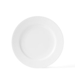 Lyngby Porcelæn - Rhombe White Plate 21 cm