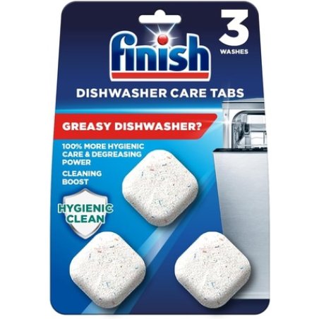 Finish In-Wash Dishwasher Cleaner Tablets 53g 3 Tablets Up to 3 Months of Clean