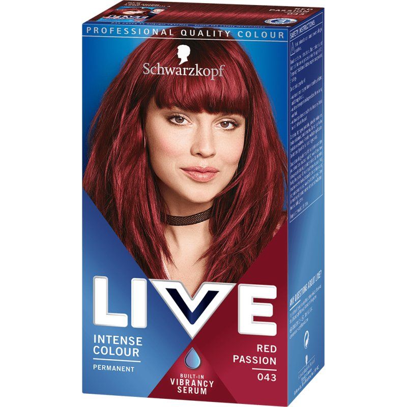 Schwarzkopf Live Color 043 couleur de cheveux Rouge
