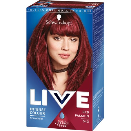 Schwarzkopf Live Color XXL Colour Intense Permanent Coloration No.43 Red Passion