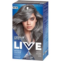 Schwarzkopf Live Urban Intense Metallic Hair Color U72 Dusty Silver 160ml