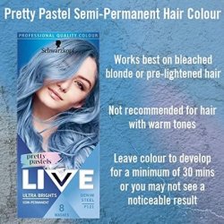 Schwarzkopf LIVE Pretty Pastels Semi-permanent Blue Hair Dye 1 Count