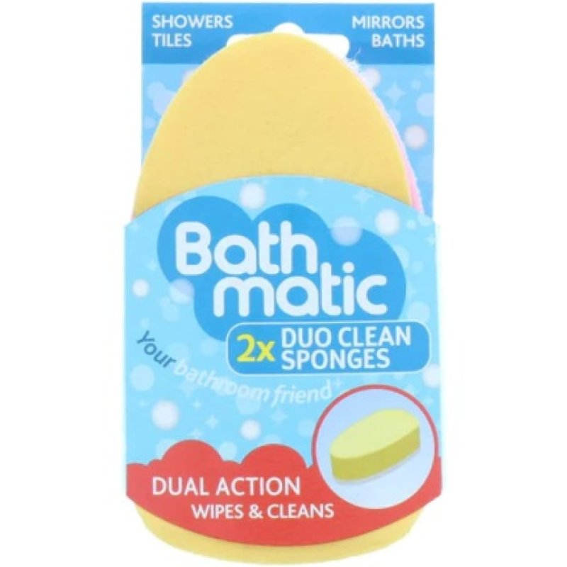 Bathmatic Cleaning Sponge Pink - Pack of 2