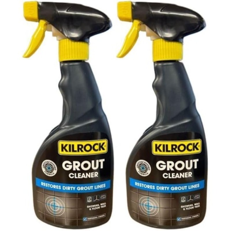 Kilrock Grout Cleaner Spray 500ml Restores Dirty Tile Grout Lines