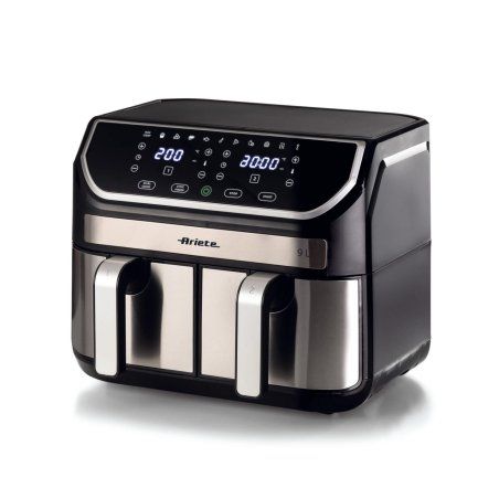 Ariete 4625/00 Double 9 L Autonome 2100 W Friteuse d’air chaud Acier inoxydable