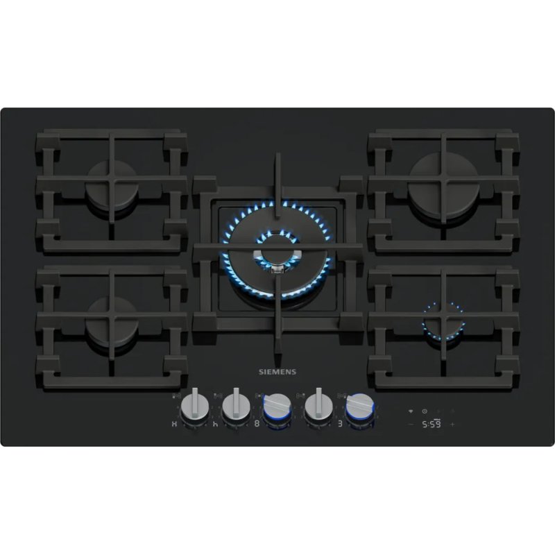 Siemens iQ700 ER7A6RH40 plaque Noir Intégré 75 cm Gaz 5 zone(s)