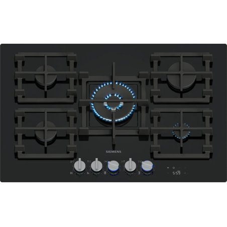 Siemens iQ700 ER7A6RH40 plaque Noir Intégré 75 cm Gaz 5 zone(s)