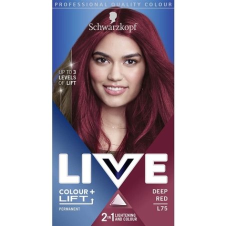 Schwarzkopf LIVE Colour Plus Lift Long-Lasting Permanent Red Hair Dye Light
