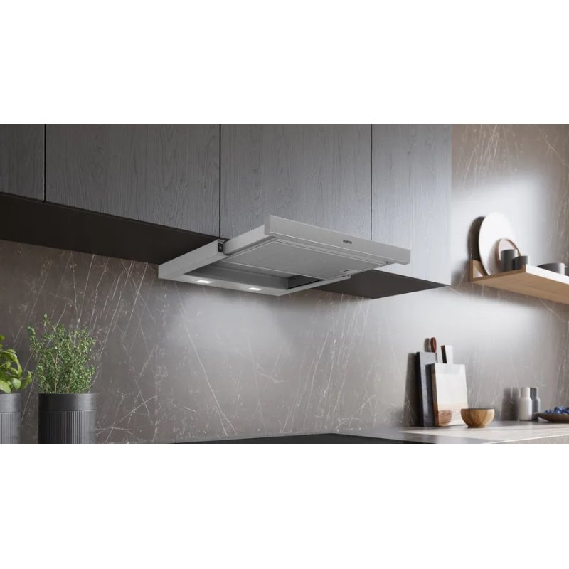 Siemens iQ100 LI64LB521 hotte Intégré Argent C 394 m³/h