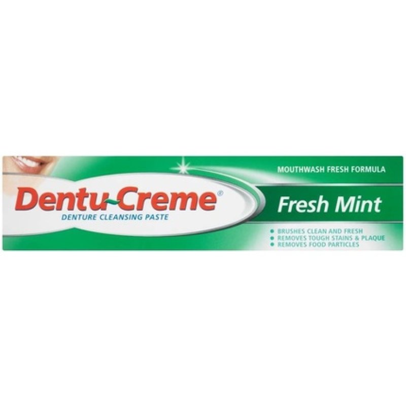 Dentucream Denture Cleansing Paste - Fresh Mint 75Ml