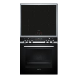 Siemens HE578BBS4 EI645CFB6E set d'appareils de cuisine Plaque avec zone à induction Four électrique