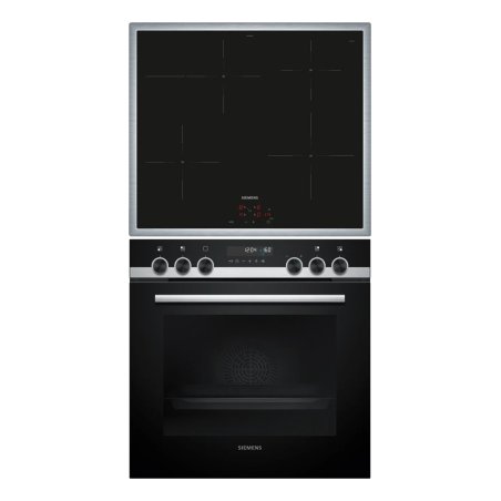 Siemens HE578BBS4 EI645CFB6E set d'appareils de cuisine Plaque avec zone à induction Four électrique