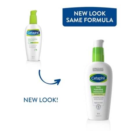 Cetaphil Daily Hydrating Lightweight Facial Moisturizer for Sensitive Skin with Hyaluronic Acid 88ml