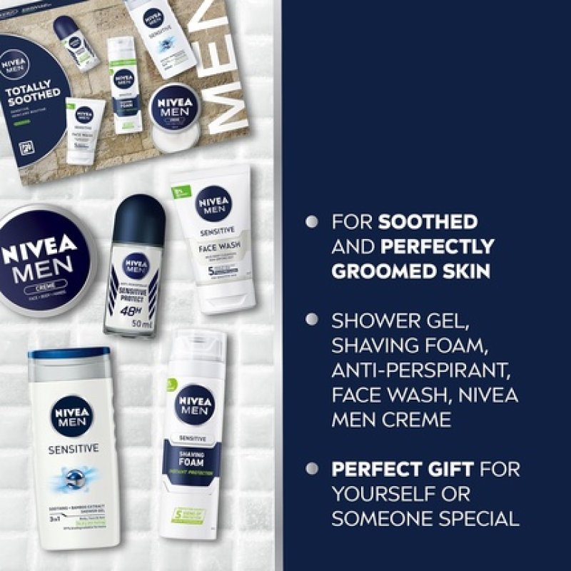 Nivea Men Totally Soothed Gift Set 5 Products - Men's Skincare
