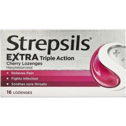 Dianal Boutique Extra Triple Action Cherry Lozenges 16 Ct