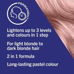 Schwarzkopf LIVE Lightener Twist Permanent Pink Hair Dye Cool Rose 101