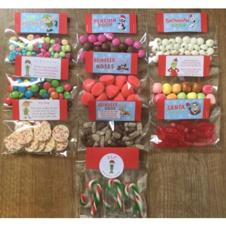 Novelty Christmas Sweets ~ Elf Kisses ~ Christmas Eve Box ~ Reindeer Fodder