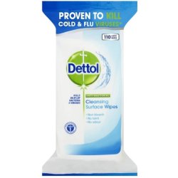 Dettol Anti-Bacterial Cleaning Surface Wipes, 110 Wipes