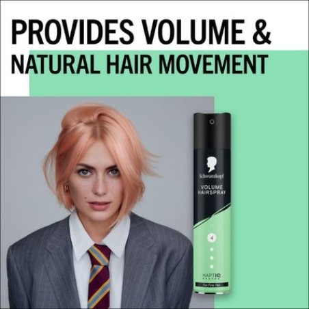 Schwarzkopf Hairspray Volume 250ml Hold Level 4 Hair Styling
