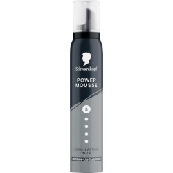 Schwarzkopf Mousse Power Hair Styling Mousse 200ml Hold Level 5 for Dry Hair