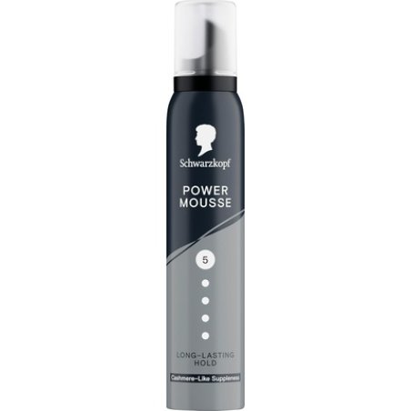Schwarzkopf Mousse Power Hair Styling Mousse 200ml Hold Level 5 for Dry Hair