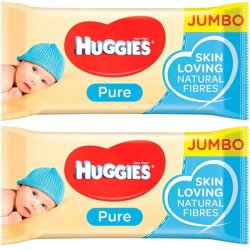 Huggies Baby Wipes Pure Jumbo 72 Wipes