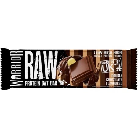 Warrior Raw Protein Bars 12 Pack of 75g Oat Bar Flapjacks High Fibre Low Sugar