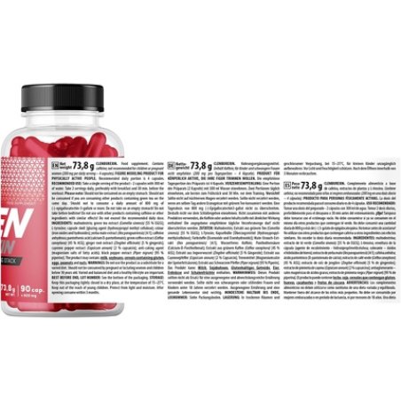 Trec Nutrition Clenburexin 90 Capsules - Advanced Thermogenic Fat Burner with Green