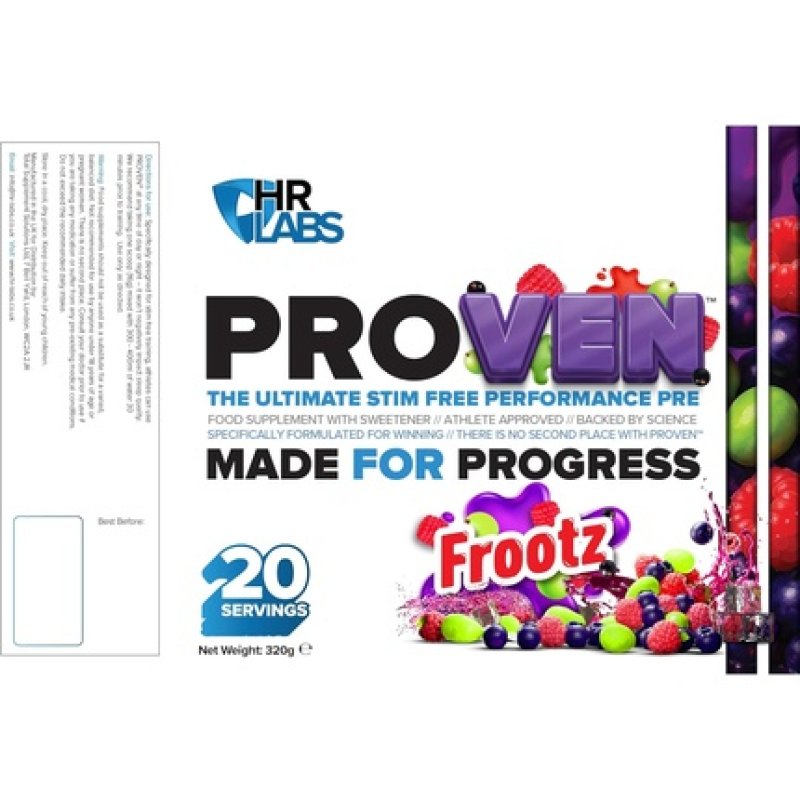 Hr Labs Proven Ultimate Stim-Free Performance Pre Workout Powder