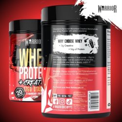 Warrior Whey Protein Powder with Creatine 500g Sports Nutrition Shake for Muscle