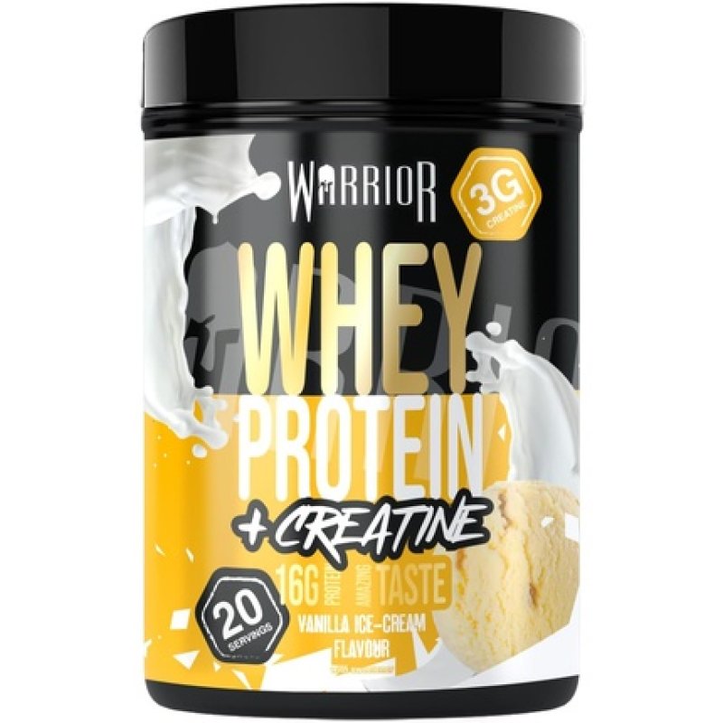 Warrior Whey Protein Powder with Creatine 500g Sports Nutrition Shake for Muscle