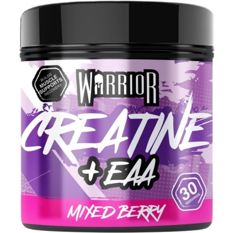 Warrior Creatine Monohydrate Plus EAA 30 Servings for Muscle Recovery & Support