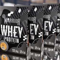 Warrior Whey Protein Powder 1kg Packed with 36g of Protein Low Sugar and Low Carbs Salted Caramel - Pack of 2