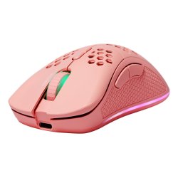 Deltaco Gaming Maus wireless, RGB pink