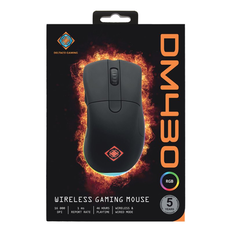 Deltaco GAM-107 mouse Gaming Right-hand USB Type-A 16000 DPI