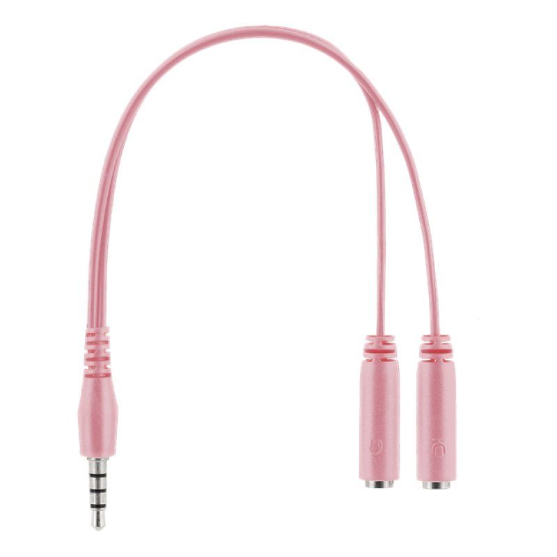 Deltaco Gaming GAM-030-P casque Avec fil Arceau USB Type-A Rose