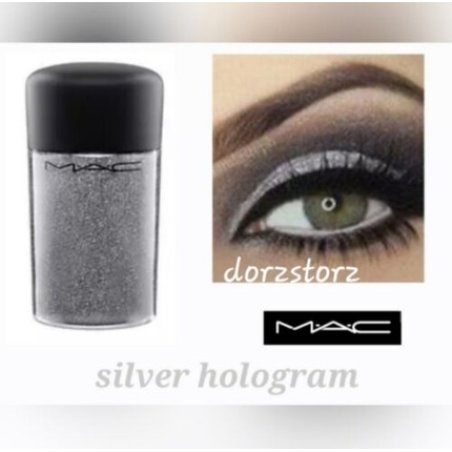Mac Glitter Brilliants Eyeshadow Silver Hologram 0.15 Oz