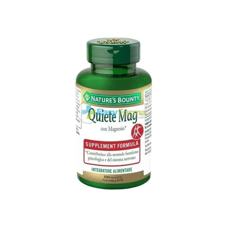 Nature's Bounty Quiete Mag Magnesium Supplement For Fatigue - 100 Tablets