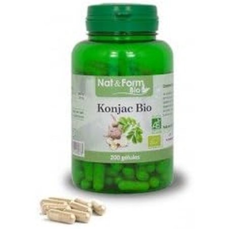 Organic Konjac Vegetable Capsules 200 Count