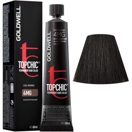 Goldwell Topchic TB Permanent Hair Colour 4Mg Black Matt Gold 60ml