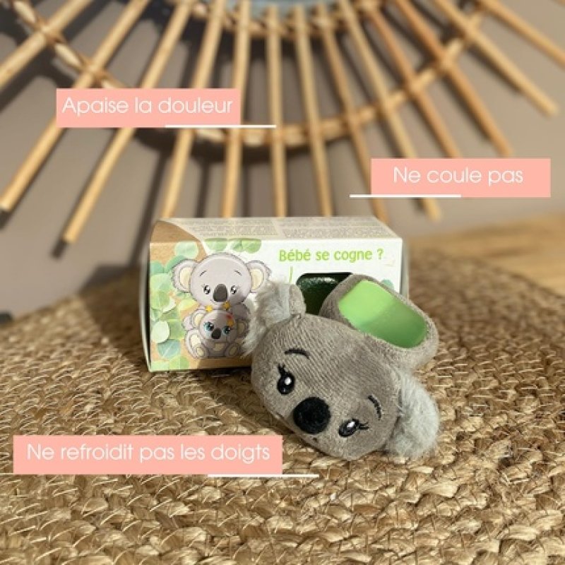 Alphanova Sante Bobo Le Koala Soft Ice Cube Anti-Blue and Bump Grey