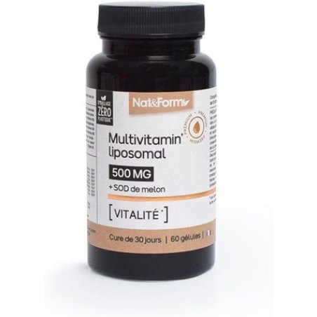 Nat&Form Multivitamin Liposomal 60 Vegetable Capsules