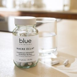 Blue Skincare Nacre Clat Skin Perfecting Food Supplement Enriched
