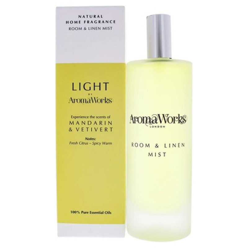 Aromaworks Light Room And Linen Mist - Uplifts Your Mood - Proven Benefits For