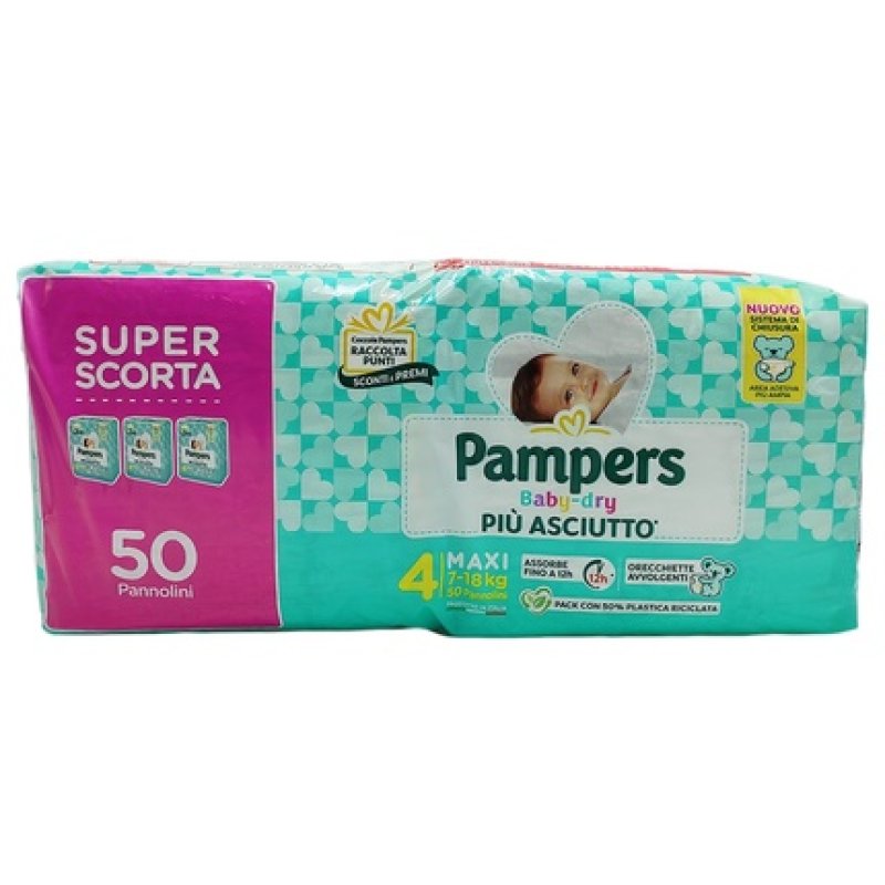 Pampers Baby Dry Diapers Size 4 New Maxi Pack Of 50