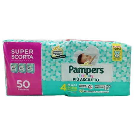 Pampers Baby Dry Diapers Size 4 New Maxi Pack Of 50