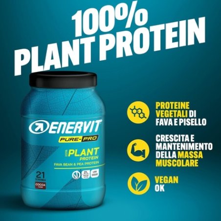 Enervit Purepro 100 Plant Protein Vegan Pea and Fava Bean Isolate